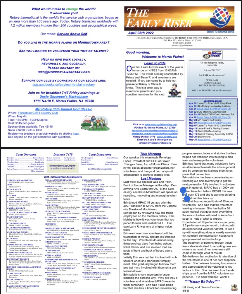 Morris Plains Rotary tweet media