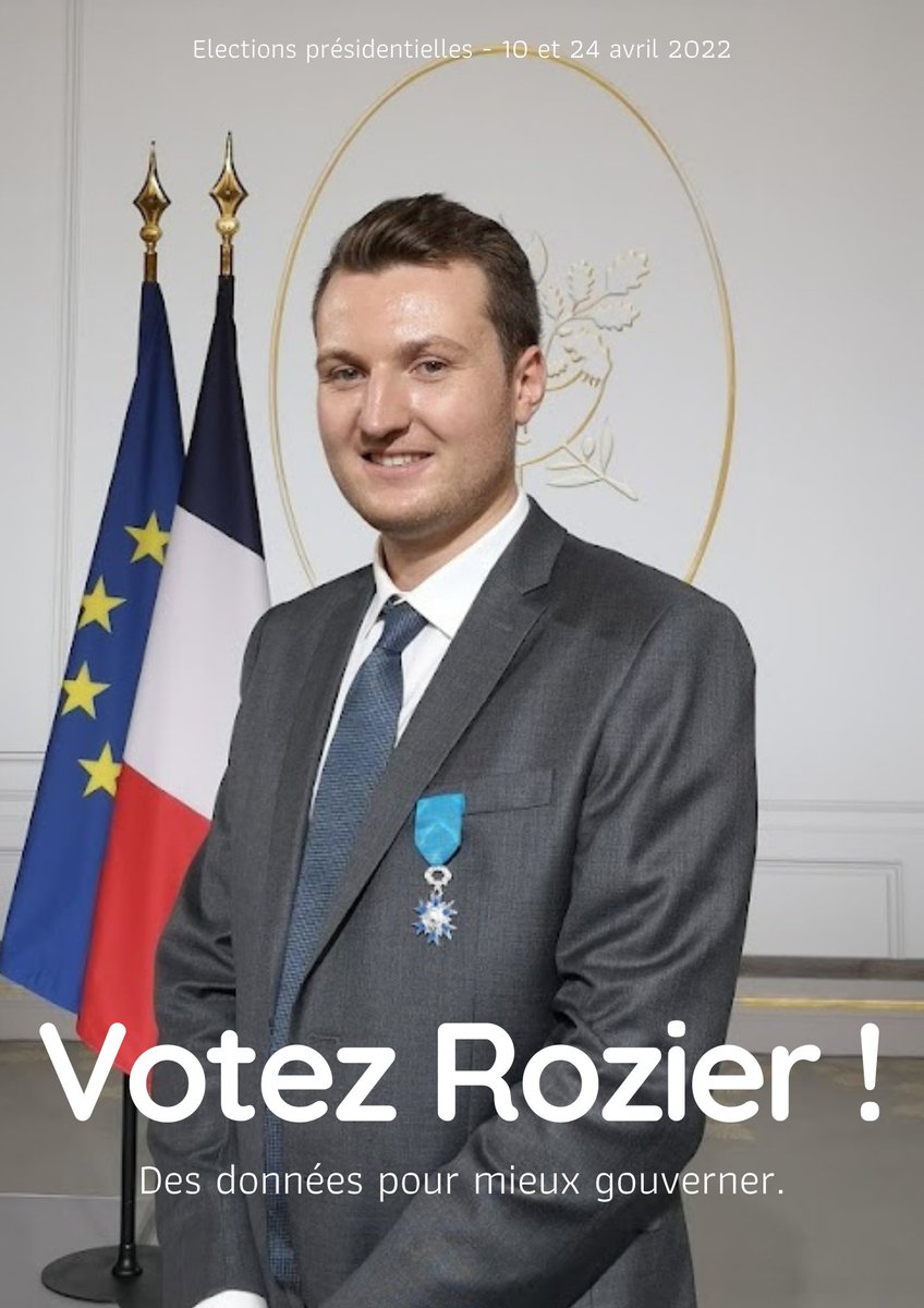 Que ce soit avec vous ou sans lui, impossible n'est pas donnée. Avec <a href="/GuillaumeRozier/">GRZ</a> un autre monde est possible si on a le courage de faire. Il apporte du bon sens et change l'avenir vers des jours heureux.

Dimanche, votez (Rozier) ! 🗳️

#Presidentielle2022 #Presidentielle
