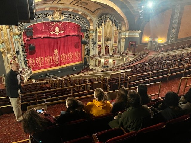 WestoverArts's tweet photo. Our Technical Theater Students had an amazing opportunity to have a backstage tour of the Palace Theater in Waterbury this week! 
#WestoverArts 
#WestoverTheater https://t.co/KuDK9SRKUD