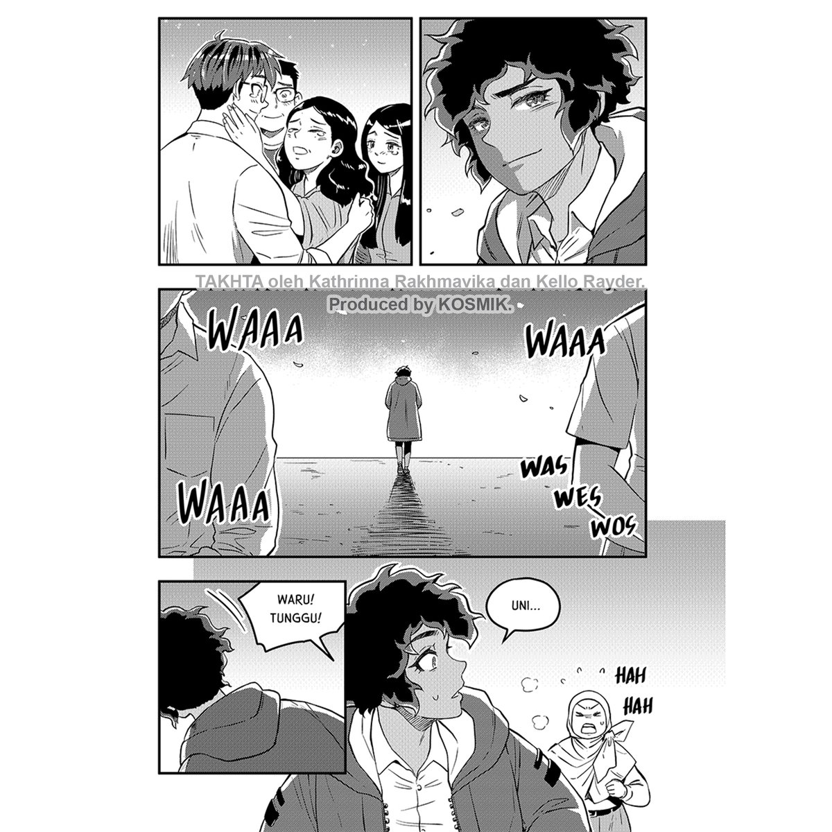 Kapal akhirnya tiba! Semua bisa pulang dengan selamat... Tapi apa yang menunggu Waru, Jun, Satria dkk setelah pulang? Apakah mereka punya rencana besar yang ingin dijalankan?
Chapter 23 #KomikTakhta sudah rilis! (1/2)