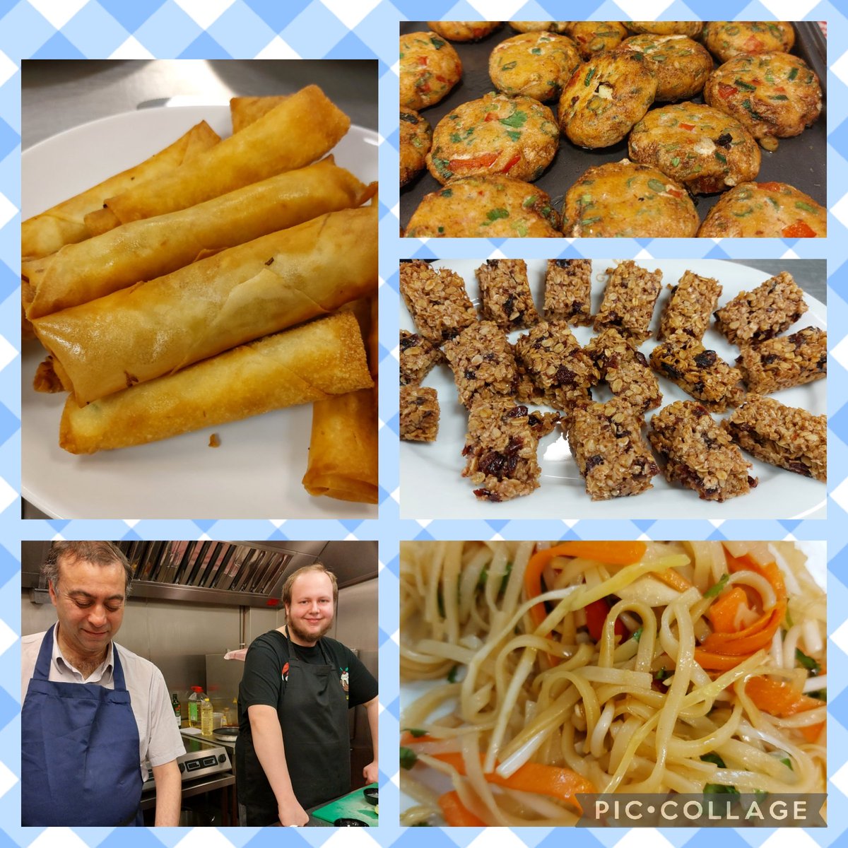 CareTradeUK's tweet photo. Cooking with #jobseekersplus participants &amp; #alumni today at our #workingkitchen in #Greenwich #springrolls #padthai #cherryflapjacks #thaifishcakes #getautismworking #jobseekers #Neurodiversity #AutismAcceptance #autismworkforce #cookingskills #teamwork #theautismproject @Caf https://t.co/LsjI4PBQ9O