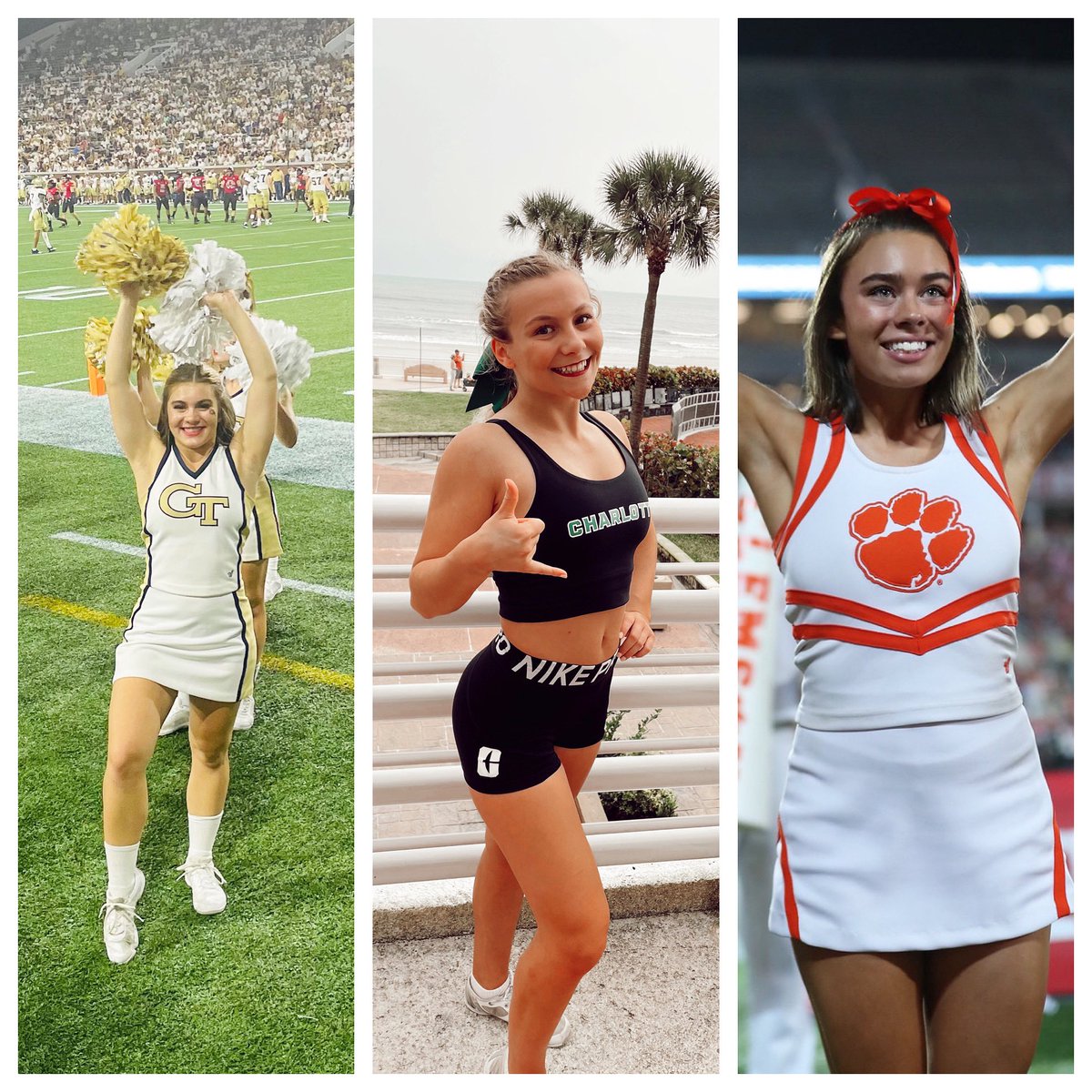 MRMavsCheer's tweet image. Look at these MR Cheer alum KILLING IT on their college teams 😍 Screaming good luck as they finish out their seasons and take on finals @NCAupdates in Daytona 📣💛💚🧡 #rolltech #goniners #clemsontigers @MavAthletics @UCPSNCAthletics