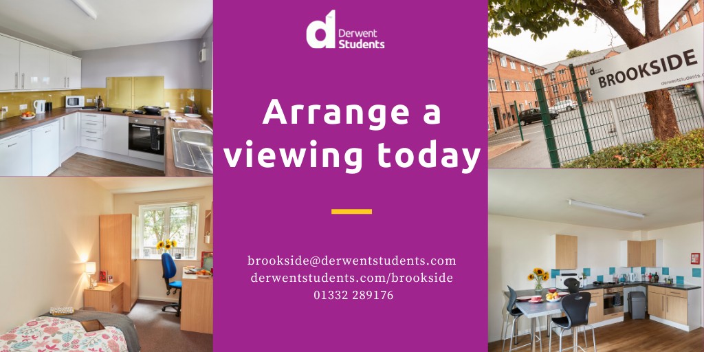 With Easter around the corner and warmer weather approaching why not come and visit Brookside and have a look at our lovely student accommodation. Ring 01332 289 178 or email Brookside@derwentstudents.com to book a tour