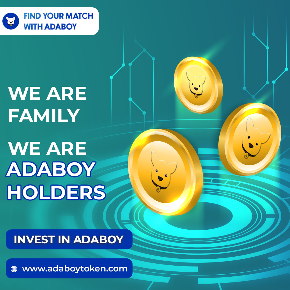 Web3BusinessHub's tweet photo. We are #ADABOYFamily, We are #ADABOYHolder
Buy High &amp; Get $ Higher Reward Wroth of ADABOY and HOLD. #HoldAndEarnADA
#CryptoMansBestFriend

🌐https://t.co/KOVADnL89L
Invest Today! 🔥 #RealMansCrypto
.
.
.
#CryptoMatch #Coinbase #NewCoin #Tokenlaunch #buynow #cryptocurrency https://t.co/hRwYYB7yDl