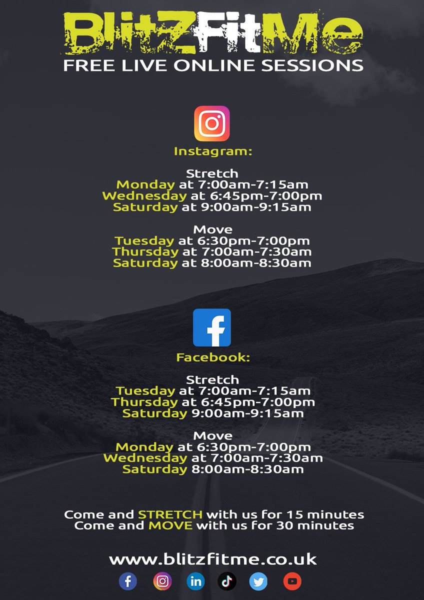 blitzfitme's tweet photo. Attention everyone❗️
..

Our free online live sessions are starting next week. Come a long and get involved by interacting with our coaches on the live chat or by joining in at home💪🏋️‍♀️☀️
..

This is a great way to start your #fitness #journey and become apart of our BFM team🔥 https://t.co/JTdkqpj7AS