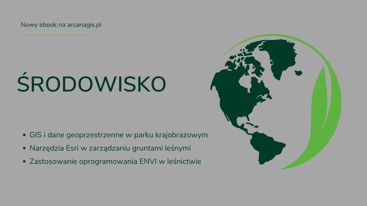 Sprawdź jak #GIS wspiera procesy inwentaryzacji i urządzania lasów, a także identyfikację obszarów wiatrołomów, optymalizację prac porządkowych, czy weryfikacji siedlisk przyrodniczych. 
Ebook dostępny na arcanagis.pl/ebooki/#srodow…