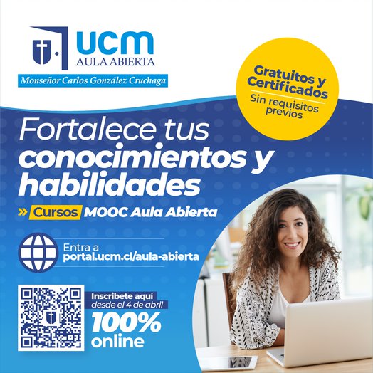 ucatolicamaule's tweet photo. #AulaAbierta 
¡Gratuitos, con certificación y sin requisitos!

Participa de nuestros diversos cursos hechos para ti y fortalece tus conocimientos y habilidades 💻

https://t.co/f6qOulzI9R 

Somos #TuUniversidad 😉 https://t.co/grxC31mj5E