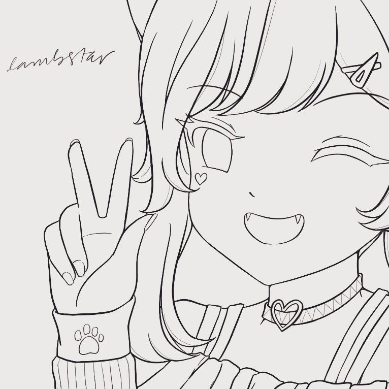 lambstar_'s tweet photo. More commission WIP 👀 
Excited to color this one 💕💕💕☺️

For @LilGudWolfie https://t.co/2AYEvprjXj