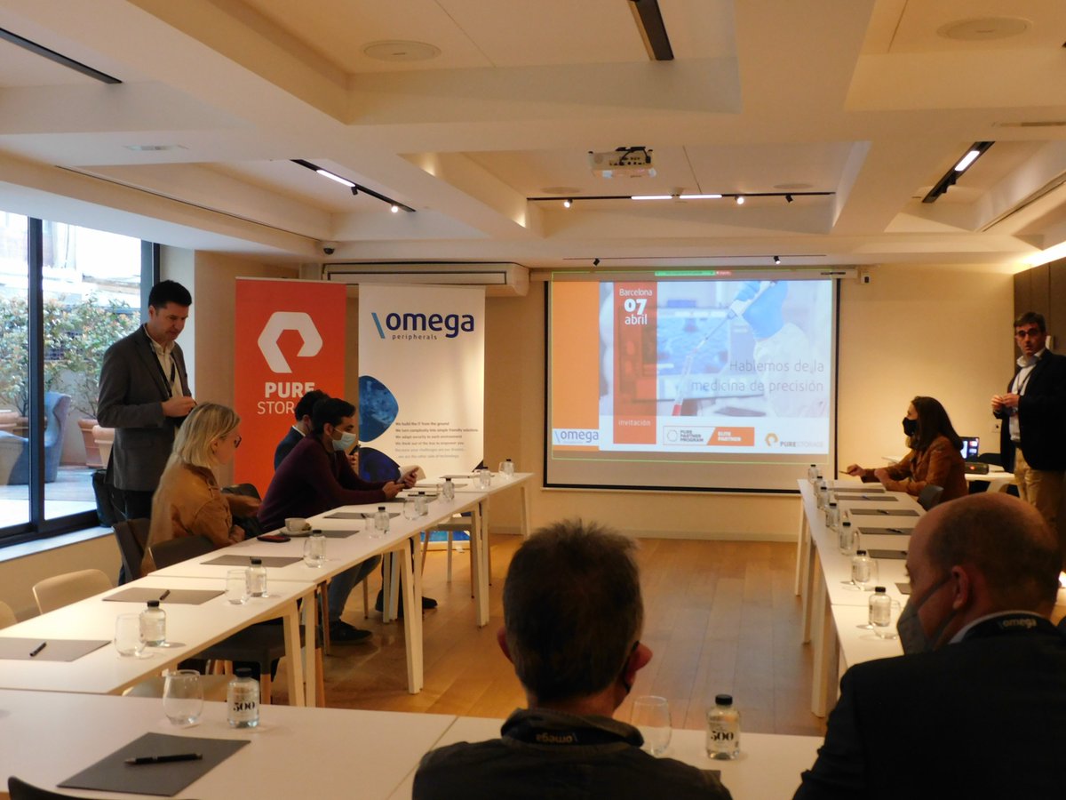 omegaperipheral's tweet photo. Ayer, pudimos disfrutar junto a Pure Storage de un encuentro exclusivo con los líderes de las TI del sector Sanidad & Genómico, para hablar de la medicina de precisión.
#OmegaPeripherals #TheOtherSideOfTechnology #PureStorage #MedicinaDePrecisión #Gnomics #IA https://t.co/myudftyOHk
