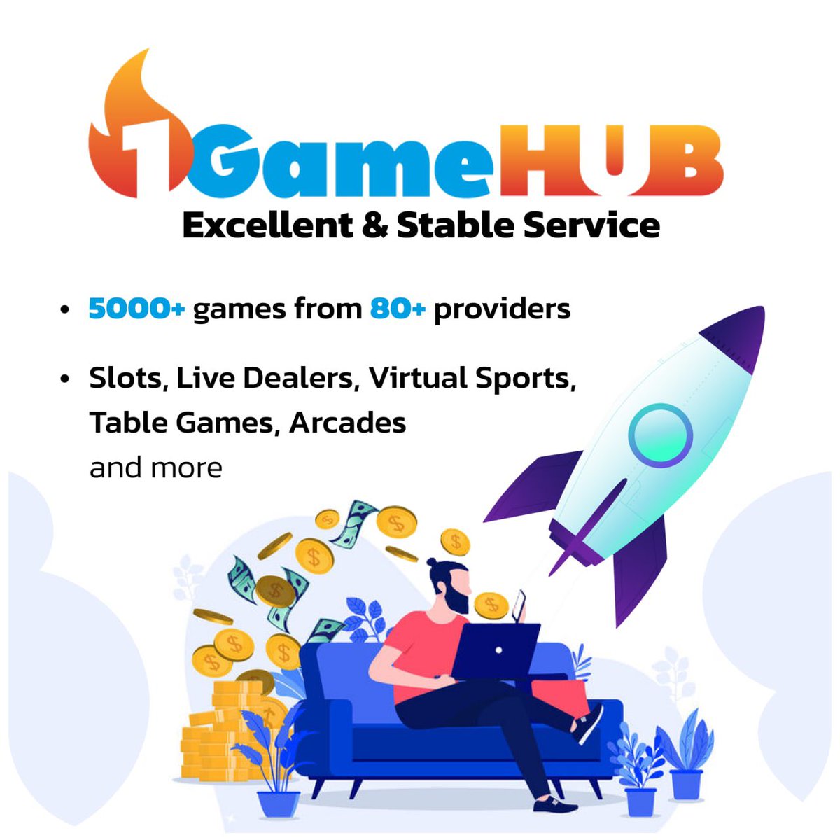 #1GameHUB offers 5000+ games from over 80 game providers: slots, live dealers, virtual sports, table games, arcades, and more ✅

If you want to upgrade your #iGaming business, email at ice2022@1gamehub.com
#ICELondon2022 
📍North Gallery Suite 19
