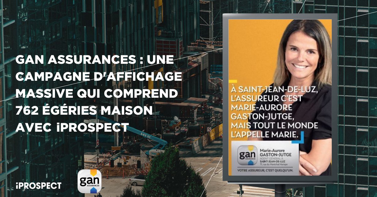 iProspect France (@iprospectfr) on Twitter photo .<a href="/Gan_Assurances/">Gan Assurances</a> déploie une campagne d’affichage massive, créée par Les Présidents et orchestrée par iProspect en partenariat avec <a href="/JCDecaux_France/">JCDecaux France</a> & des régies locales.
15 000 affiches au total sont placardées en France avec 815 affiches différentes cbnews.fr/marques/image-… .<a href="/Gan_Assurances/">Gan Assurances</a> déploie une campagne d’affichage massive, créée par Les Présidents et orchestrée par iProspect en partenariat avec <a href="/JCDecaux_France/">JCDecaux France</a> & des régies locales.
15 000 affiches au total sont placardées en France avec 815 affiches différentes cbnews.fr/marques/image-…
