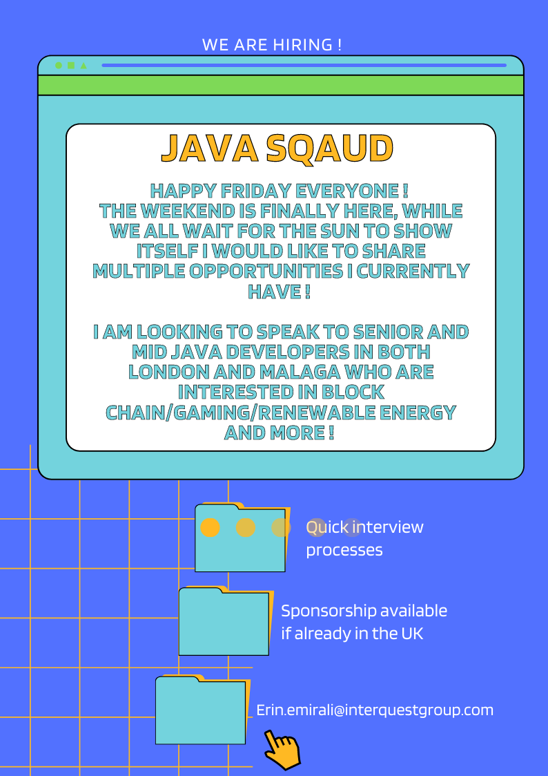 JavaQuest_'s tweet image. New amazing opportunities in many sectors ! 
#Javadevelopers #javarecruitment #javaopportunity 
#wearehiring #javasquad