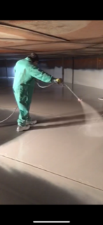 WIWALLC's tweet photo. H &amp; C Protective Coatings, located in Puerto Rico, shows how effective and easy to spray our DuoMix 270 is. Thank you for the for the pictures! #DuoMix270 https://t.co/ev74ExPCVS