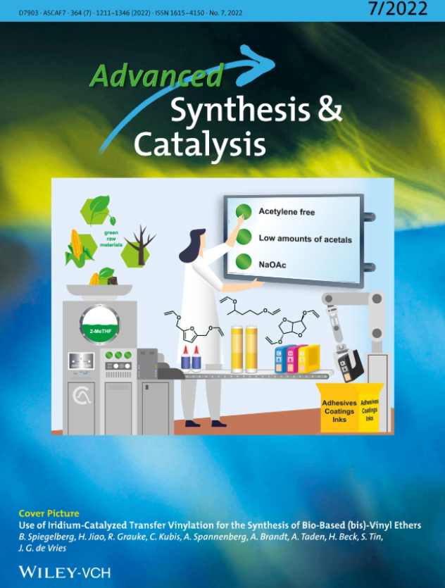 AdvSynthCatal's tweet photo. Issue 7: Cover on #Ir-cat. #vinylation (de Vries), #VIPs on #chiral #allene #synthesis with #organocatalysis (review, Li), #difluoroallylboronates (Xu), #openaccess papers on #Au/Lewis acid (Ballesteros), Au/Bronsted acid cat.(Chan), #transaminase (Brieva)
https://t.co/YVPFTD929H https://t.co/BQHyVcyat8