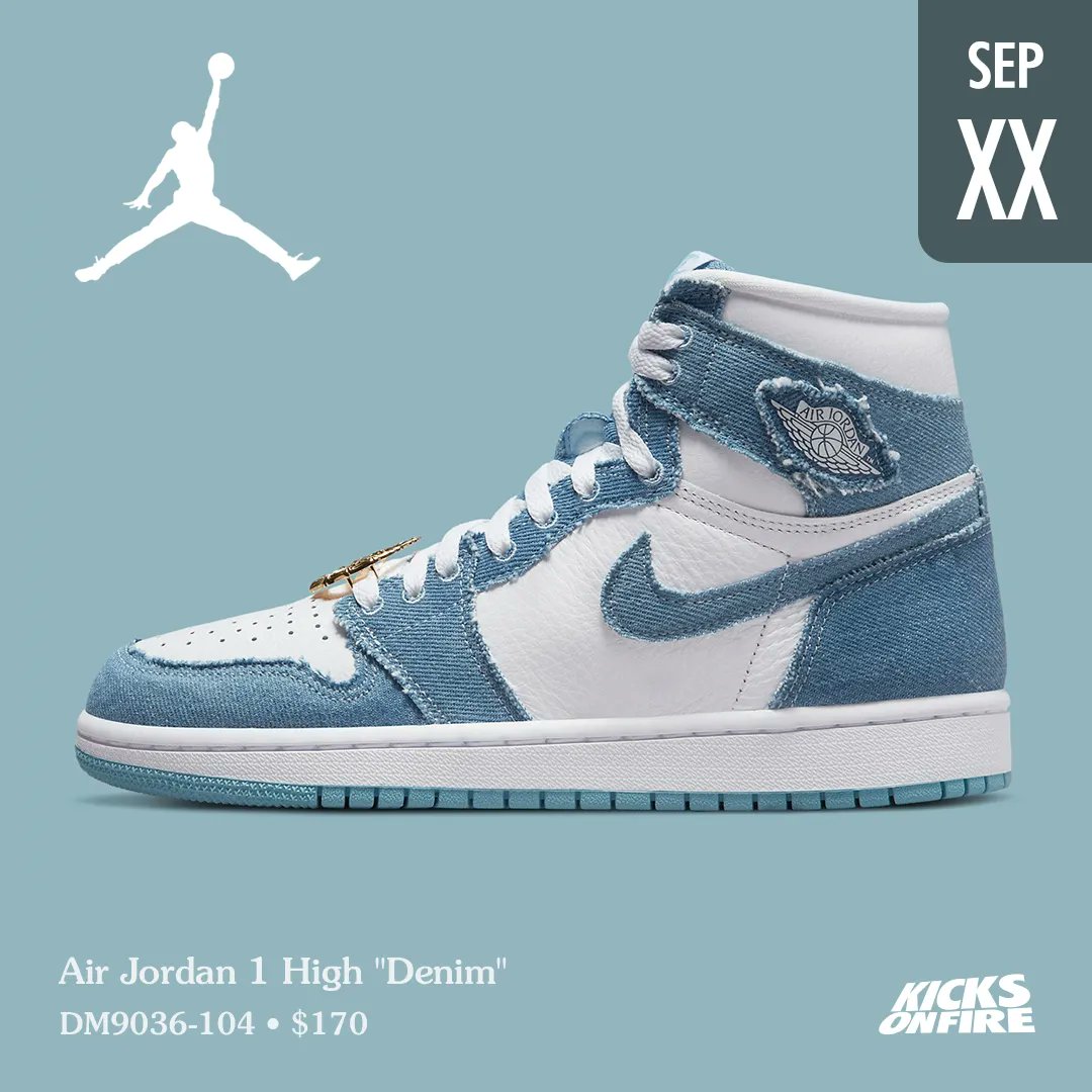 Air Jordan 1 High "Denim" official look 👀 Thoughts on this pair ?