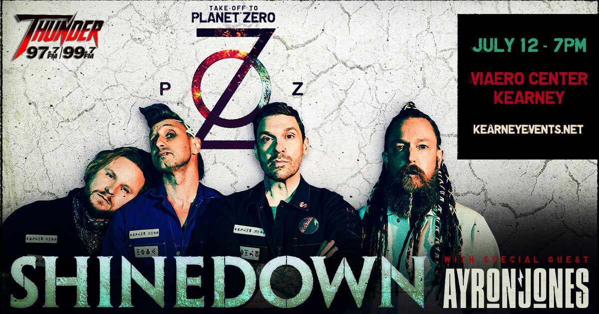 Thunder997rocks's tweet photo. If you didn't get your tickets yesterday with the Thunder presale the public on-sale will fire up this morning at 10am. https://t.co/x16kl8iOjG @Shinedown July 12th in Kearney with special guest @AyronJonesMusic Let's sell this show out! #rockon #rockshow #letsgo https://t.co/USe7TwKPQs