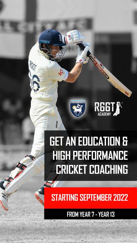 THE R66T CRICKET ACADEMY AT FULNECK SCHOOL 🏏  Find out more about the Partnership and what we have planned here for September 2022:  therootacademy.co.uk/coaching/flags…
 <a href="/TheR66TAcademy/">Fulneck School</a> <a href="/FulneckSport/">Fulneck PE Department</a>