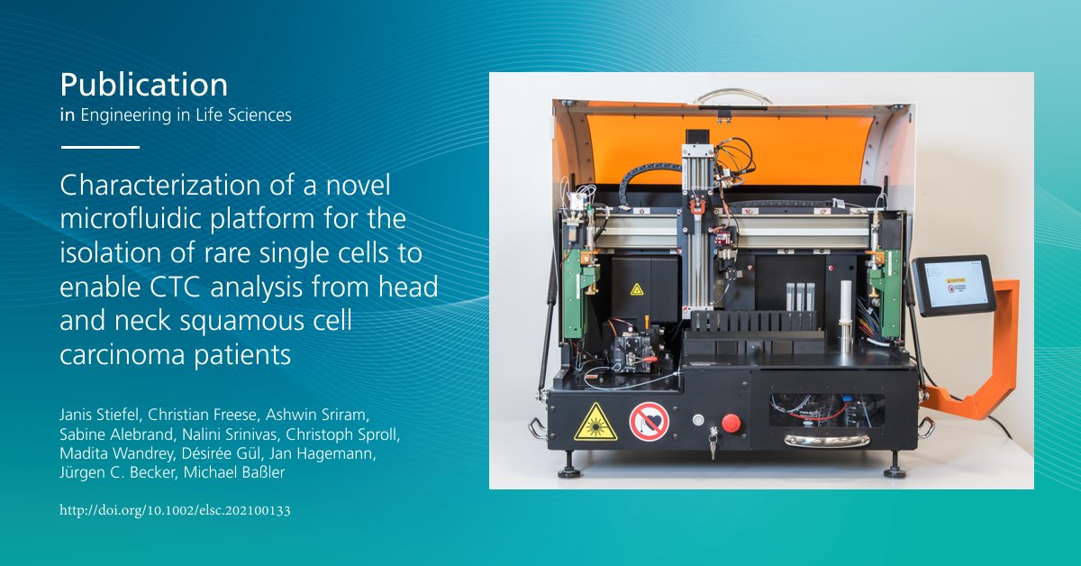 FraunhoferIMM's tweet photo. Do you want to know more about the characterization of a novel #microfluidic platform for the isolation of rare #singlecells to enable CTC analysis from head and neck squamous cell carcinoma patients? Read here 👉 https://t.co/v5kuFjqxzy #liquidbiopsy #singlecelltechnologies https://t.co/beXKVdg5JQ