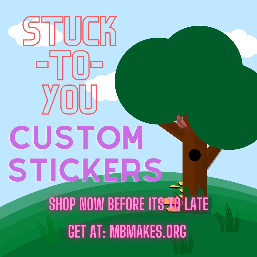 MBMakesorg's tweet photo. Shop at Stuck-to-you stickers. Stickers only cost $12 per sheet. You can customize the size and image. Get yours today at https://t.co/48hRVjyZlb!
#nj #newjersey #edcorps #mbmakes #mbspride #stickers https://t.co/oxiu5K0ysB