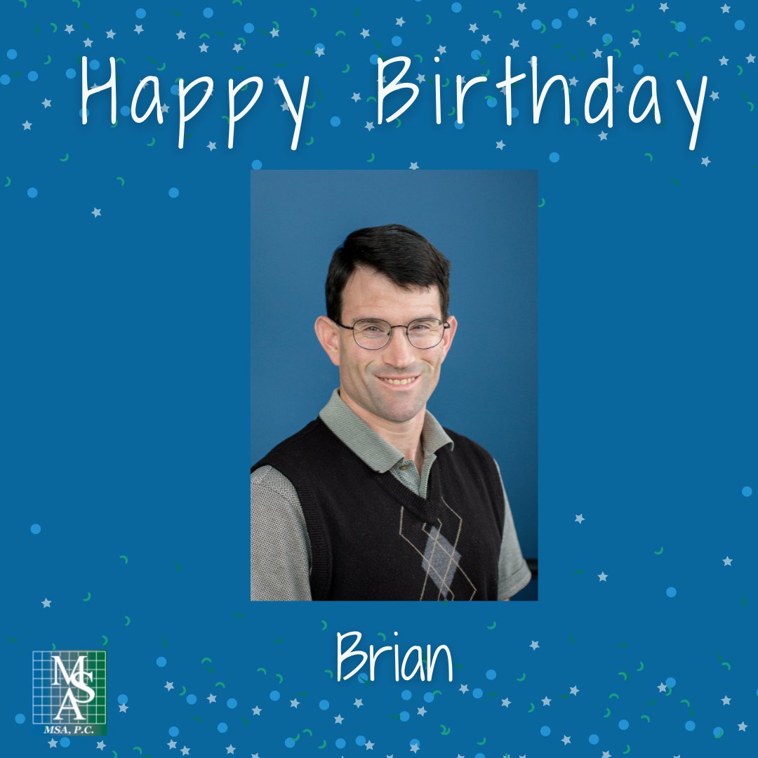 MSA_PC's tweet photo. Wishing Brian Owen, PWD a Happy Birthday!

Brian is also celebrating 17 years with MSA as our Professional Wetland Delineator. 
We hope you have a great weekend full of celebrations, Brian!

#msapc #celebrate #wetlanddelineator #environmentalscience #team #hamptonroadsva https://t.co/kA5LvtHh4o