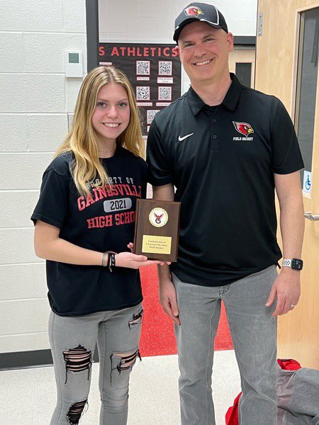 Field hockey MVP 💪🏻 so glad to be awarded with the first field hockey Cardinal Award. Also made All-Cedar Run District 2nd team! Love this sport and my girls ❤️🏑 @GHS_Cardinals