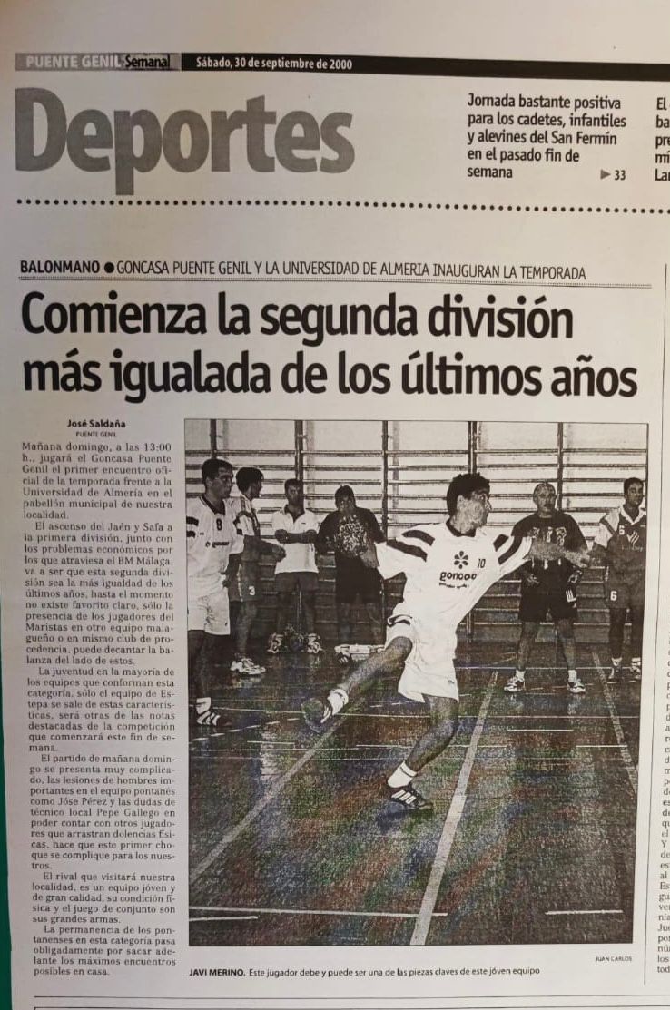 AngelXimenezBM's tweet photo. 📰Tiramos de #HemerotecaAX para repasar también algunas de las páginas que la prensa del momento recogió en nuestros años en #2NacMasc ✊
🔝 Inolvidable la visita del Caja Cantabria a Puente Genil 🤩
✨#PastGenerations GEN. 1976-1980🤾♂️
#NosUneElBalonmano #VamosMiGenil #VamosAX https://t.co/eCvRpf29nq