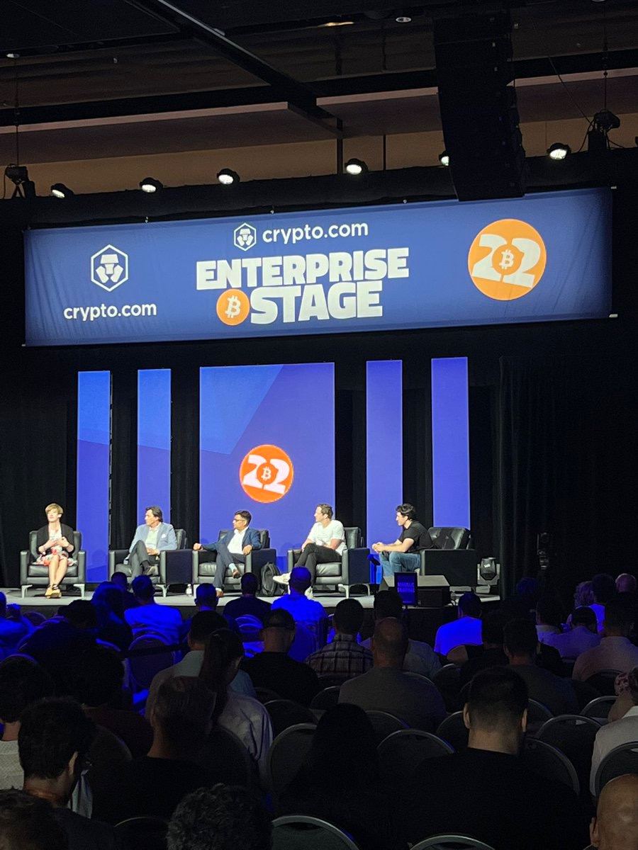 fvbankus's tweet photo. It was an exciting second day at #Bitcoin2022Miami

FV Bank co-founder and CRO @nityn joined the #Bitcoin + Banks panel discussion alongside @CaitlinLong_, @chancebar and Eric Queathem.

If you're at @TheBitcoinConf, come see us at booth #1101. https://t.co/y1Ji3aCRRa