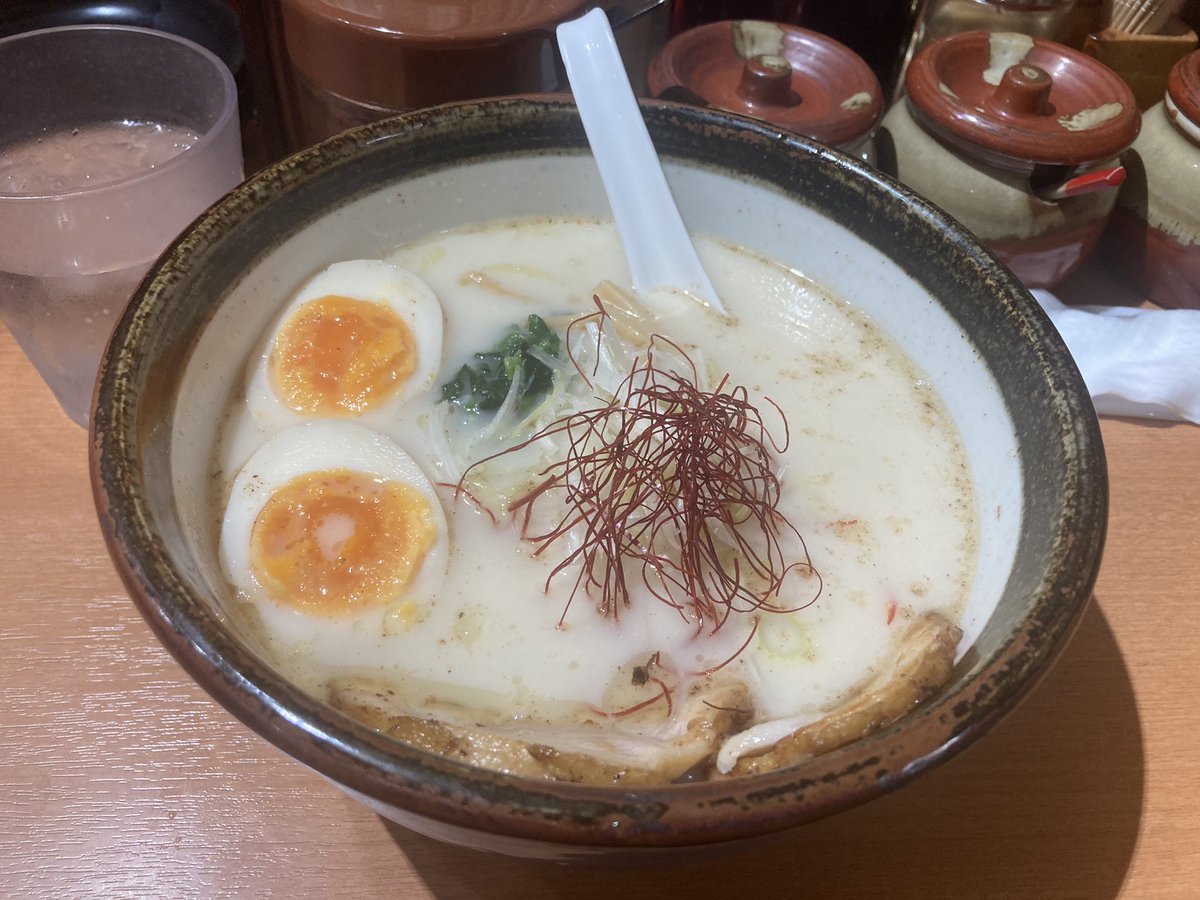 珍しくラーメン食べて帰る 