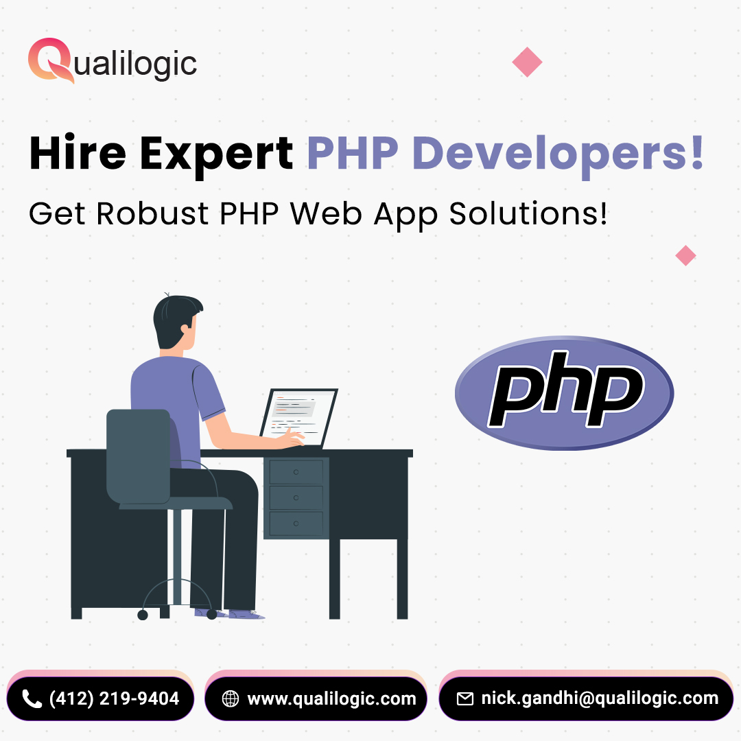 QualiLogicLLC's tweet image. Are you looking to Hire #DedicatedPHPDevelopers in USA?

Hire the best #PHPDevelopers from @QualiLogic to build scalable &amp;amp; secure web apps.

Contact Us: qualilogic.com/contact/

#php #phpdevelopers #phpdevelopment #phpdevelopersusa #phpprogrammers #hirephpdevelopers