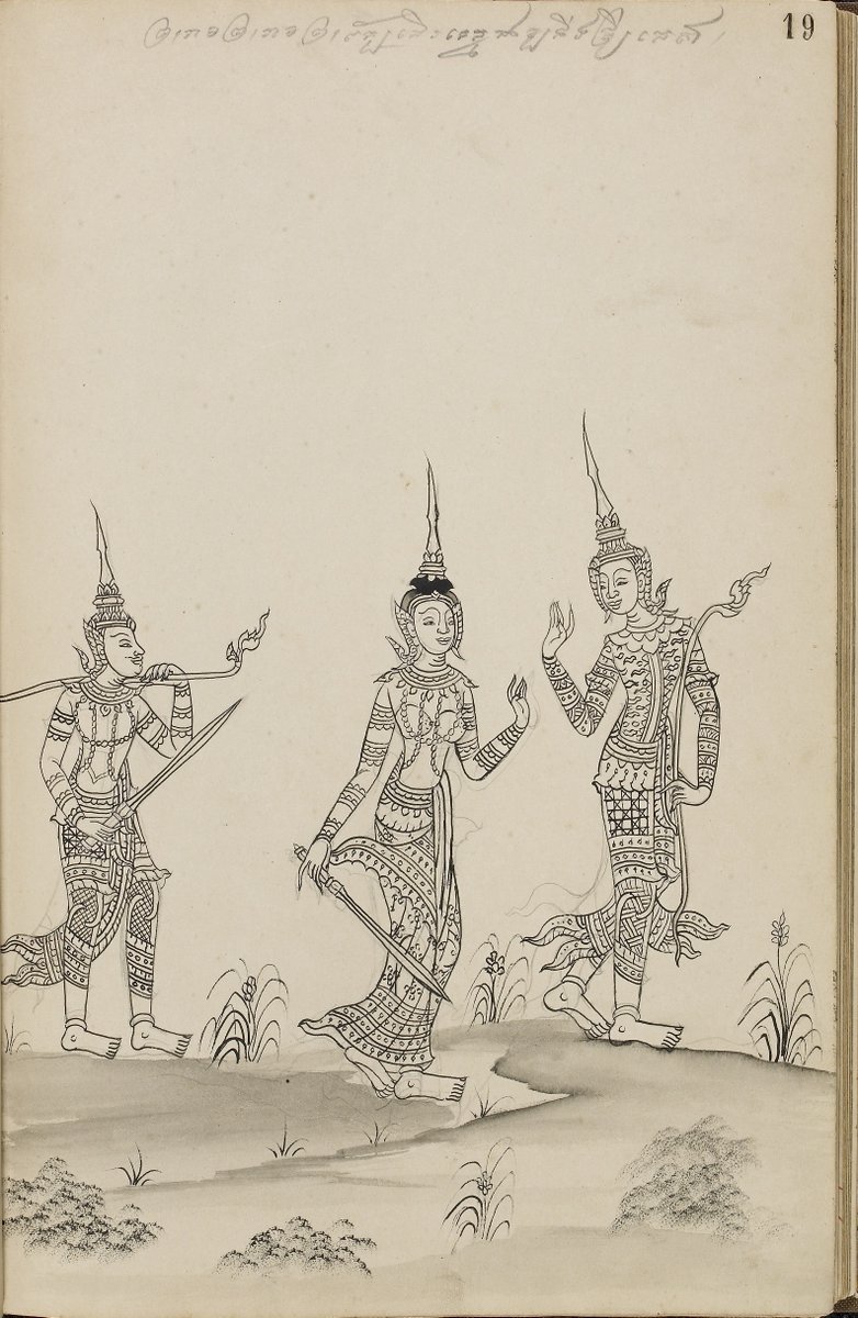 BLAsia_Africa's tweet photo. The #Ramayana-in Khmer #Reamker, Thai #Ramakian, Lao #Phralak Phralam-is among the most popular epics in SEAsia. #Rama and his brother Lakshmana come to rescue Rama’s wife Sita when she was kidnapped by the demon king Ravana Or14859 https://t.co/fnaOgYxNDW https://t.co/YyARVtAAbs https://t.co/0xx0xqYK3I