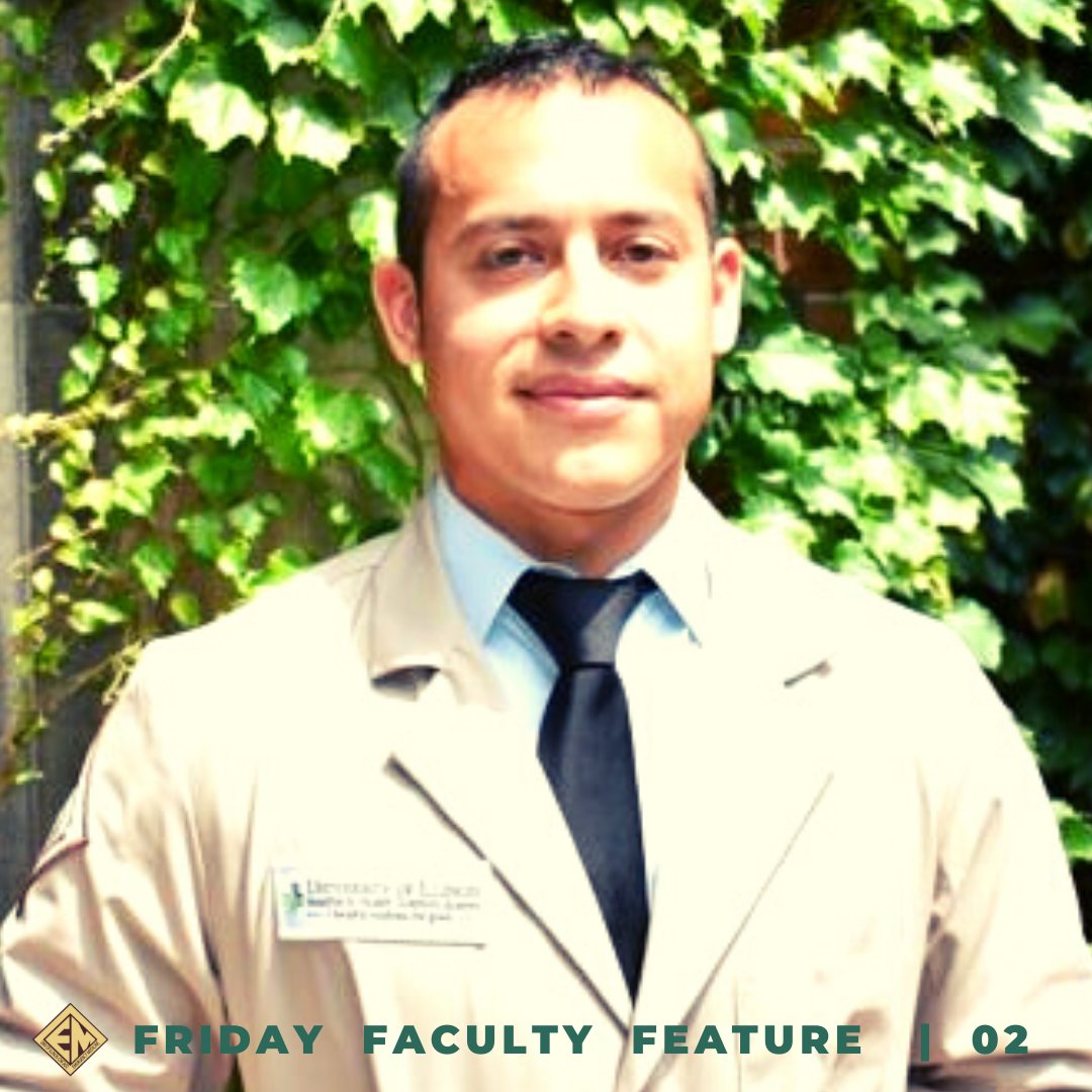 #BESTfaculty Dr. Javier Herrera, Prof of Clinical Emergency Medicine. Attending doc OSF Little Company of Mary. Board-certified EM doc. Did I mention Dr. Herrera is a SWAT certified tactical medic? He is. Former #BrownCoat #browncoatnation #Emergencymedicine