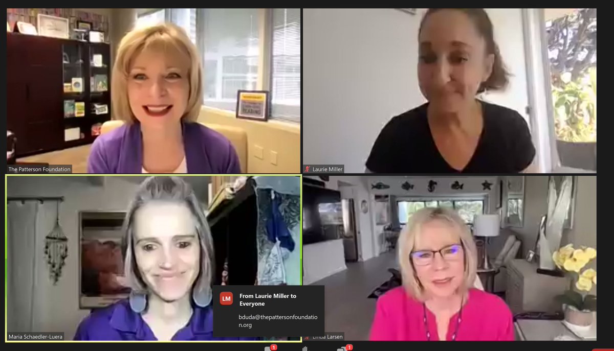 Special guest Linda Larson wowed soon-to-be event hosts with her motivational video during the #RemakeLearningDays blast off event. <a href="/duda_beth/">Beth Duda</a> reminded us that this is the inaugural festival. Kudos to all the bravery in Charlotte, DeSoto, Manatee, and Sarasota counties ☀️