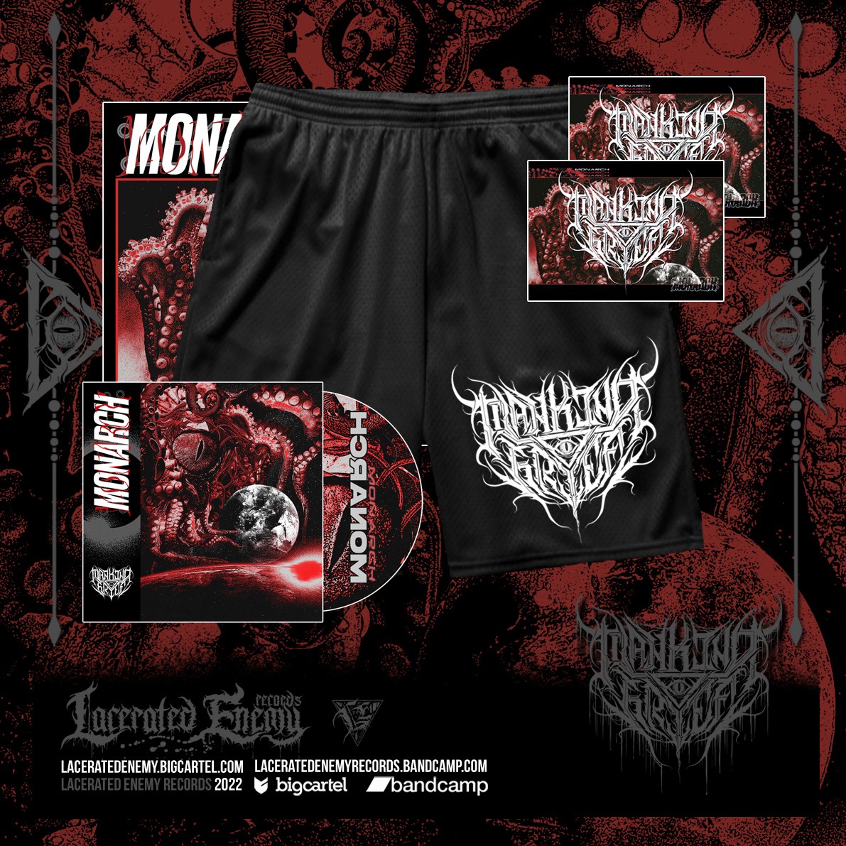 Our new album "MONARCH" will be available June 24th via <a href="/laceratedenemy/">Lacerated Enemy Recs</a> 

Pre-orders are now available 👽
laceratedenemy.bigcartel.com/artist/mankind…