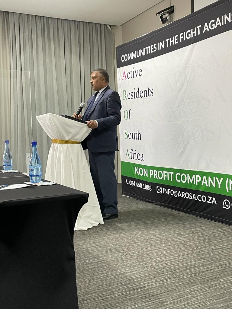 AROSA_NPC's tweet photo. AROSA COMMUNITY SAFETY PROGRAM LAUNCH
Scenes from #ArosaCommunitySafetyProgramLaunch happening at @Riversidehotel9 in Durban.
#AROSA #CommunitySafetyProgram #CommunitySafetyMobileApp #SaferNeighbourhoods #CCTV #SaferStreetsSouthAfrica #StopCrimeSA #CrimeAwareness https://t.co/RvLcPmzYBQ