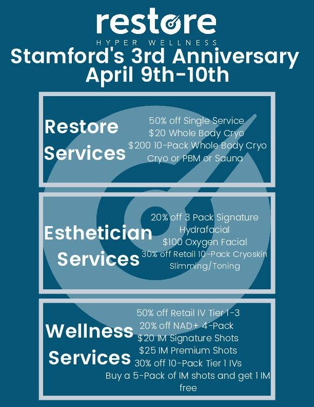 ThriveRC's tweet image. This weekend get to Restore Cryotherapy for these incredible deals!   This is a biohacker's dream.

#health #biohacking #wellness