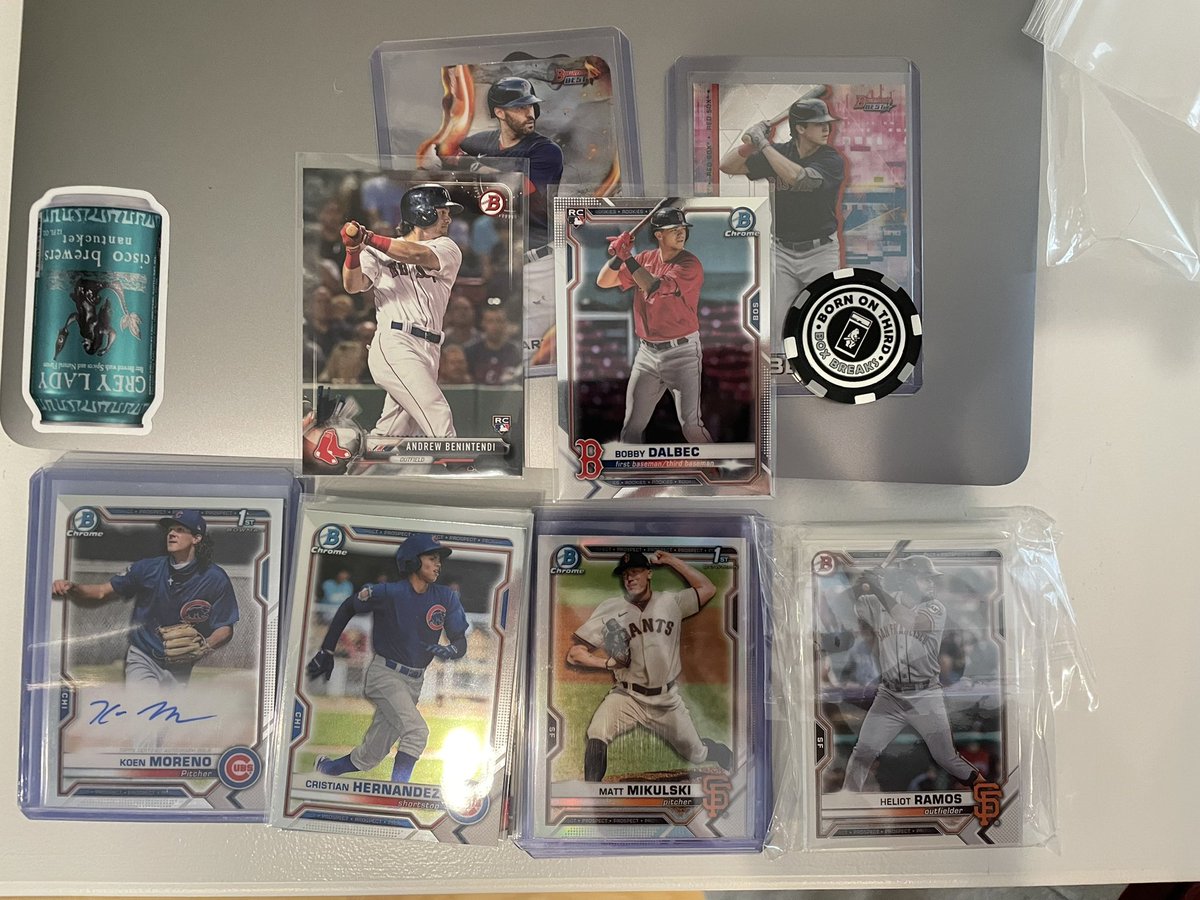 Currdonius's tweet photo. Wicked fun break w @BO3BoxBreaks !
Cards arrived safely and appreciate the #RedSox extras! #baseballray #baseballcards
@HobbyConnector @TheHobby247 @CBCollectors https://t.co/RYI4moUff1