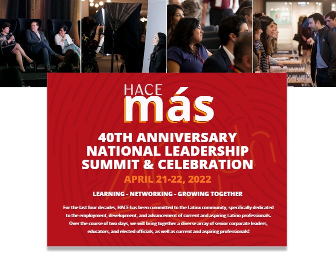 NHCCorg's tweet photo. We are looking forward to attending @Hace_Online's Annual Leadership Summit! This year’s theme is challenging us to continue to DO MORE as leaders, for our career and for Latino talent!
#ConnectLearnShareNetwork with #NHCC & #HACEMás
Learn more: https://t.co/S99pyZdIcT https://t.co/3odnCFFUhG