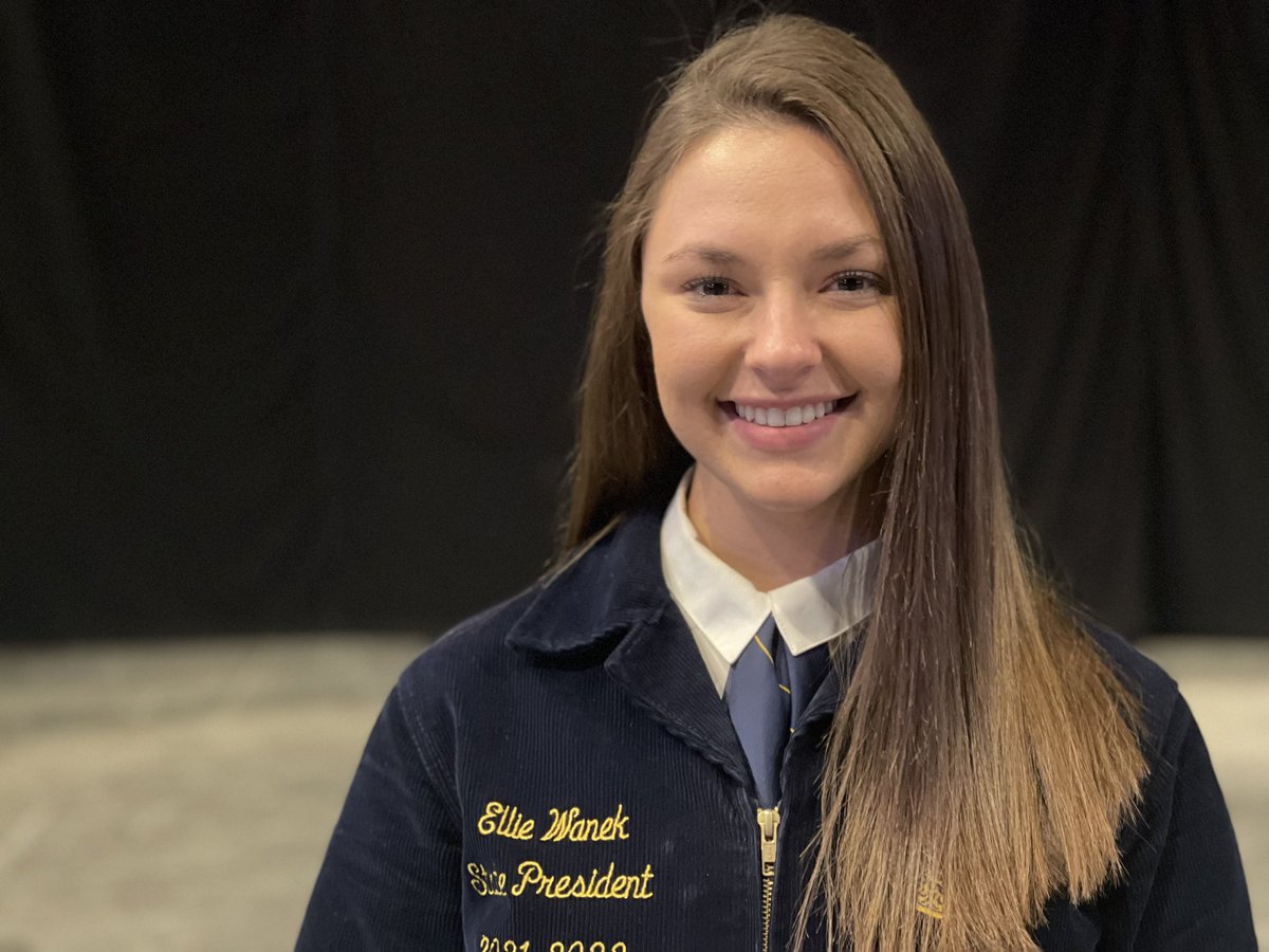 I don’t think it’s hit her yet that <a href="/EllieWanek/">Ellie</a> is hanging up her blue jacket. She’s represented <a href="/AuroraHuskies/">Aurora Huskies</a> well as <a href="/NebraskaFFA/">Nebraska FFA</a> president!