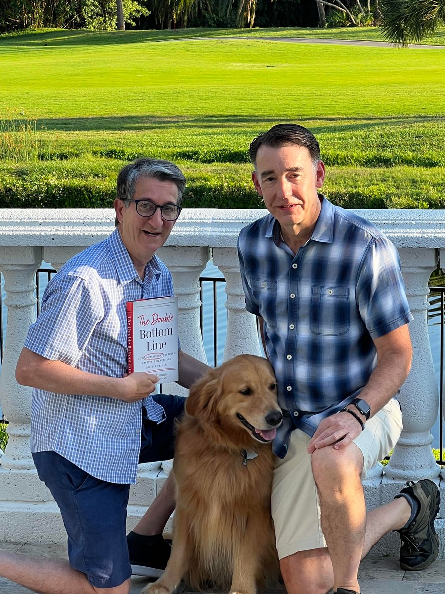 DonatoTramuto's tweet photo. Thank you to all who have made #TheDoubleBottomLineBook launch week a success! Jeff, Certo Boy and I are beyond grateful for all the support given to us, not just in these last few days, but throughout our entire lives. https://t.co/6tIpvll1ob
#compassionateleadership #leadership https://t.co/DNS1FUjzrE