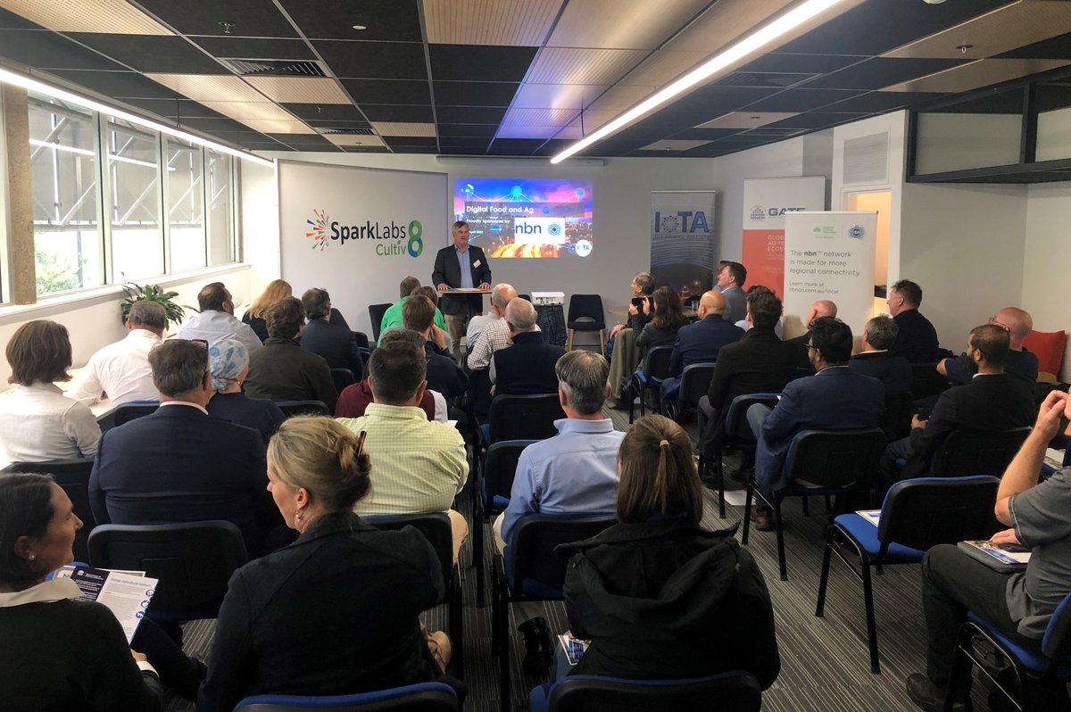 IoT Hub (@iothubanz) on Twitter photo A glimpse of the recently concluded IoT Insights #agtech event at Orange, NSW, involving <a href="/IoTAA1/">IoTAA</a> <a href="/SCultiv8/">Sparklabs Cultiv8</a> <a href="/NBN_Australia/">nbn® Australia</a> @nswdpi @FDT_DPI <a href="/meatlivestock/">Meat & Livestock Australia</a> <a href="/CSIRO/">CSIRO</a> <a href="/GoannaAg/">Goanna Ag</a> <a href="/kpmgaustralia/">KPMG Australia</a> <a href="/NNNCoAus/">NNNCo</a> <a href="/MeshedIoT/">Meshed</a> <a href="/MyriotaGlobal/">Myriota</a> <a href="/Telstra/">Telstra</a>
#AgtechNSW #iot #smartfarm #iotinsights A glimpse of the recently concluded IoT Insights #agtech event at Orange, NSW, involving <a href="/IoTAA1/">IoTAA</a> <a href="/SCultiv8/">Sparklabs Cultiv8</a> <a href="/NBN_Australia/">nbn® Australia</a> @nswdpi @FDT_DPI <a href="/meatlivestock/">Meat & Livestock Australia</a> <a href="/CSIRO/">CSIRO</a> <a href="/GoannaAg/">Goanna Ag</a> <a href="/kpmgaustralia/">KPMG Australia</a> <a href="/NNNCoAus/">NNNCo</a> <a href="/MeshedIoT/">Meshed</a> <a href="/MyriotaGlobal/">Myriota</a> <a href="/Telstra/">Telstra</a>
#AgtechNSW #iot #smartfarm #iotinsights
