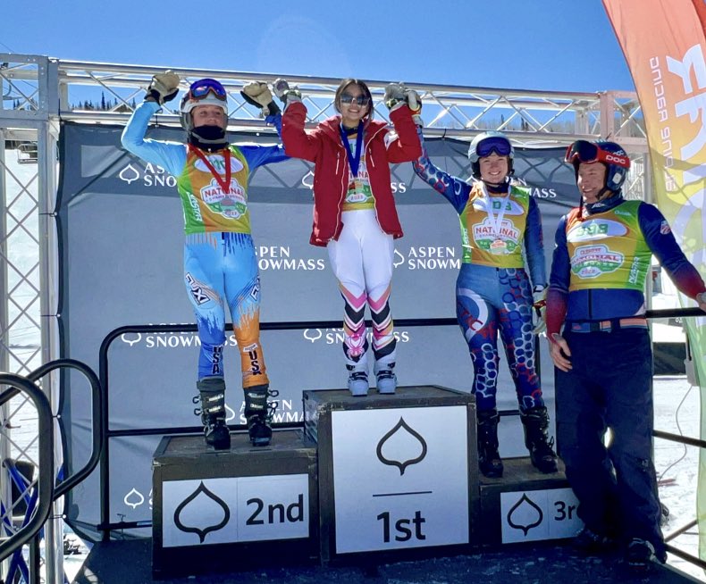 SauganashCheer's tweet photo. Cheering LOUD &amp; PROUD for our @SauganashCPS student athlete, KARYSSA VASAVANONT, who competed in the NASTAR Alpine Racing National Championship in Colorado. She took home the GOLD and qualified for the Race of Champions Final! 
CONGRATULATIONS &amp; GOOD LUCK TODAY! 
📣💙💛📣 https://t.co/CdYQA5Q48L