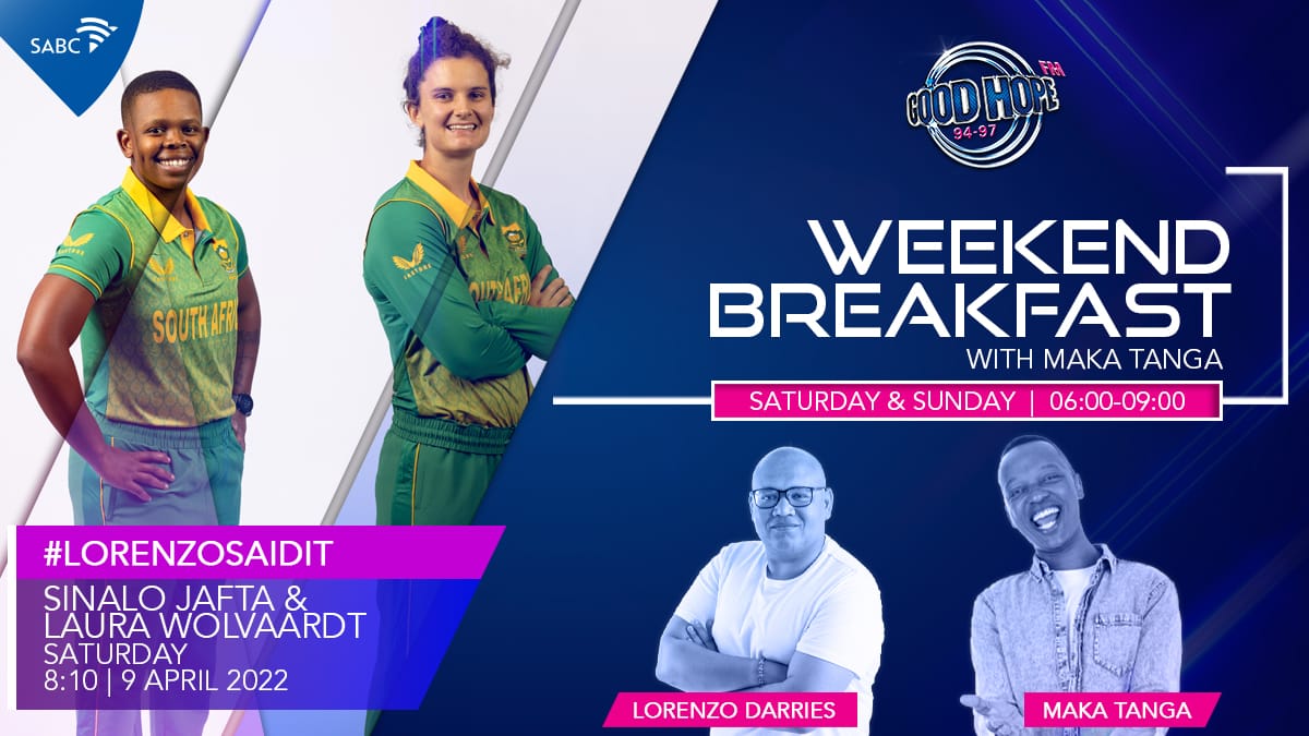 WPCA (@wp_cricket) on Twitter photo Tune into <a href="/GoodHopeFM/">Good Hope FM</a> at 08h10 tomorrow morning as @sinalojafta10 and <a href="/LauraWolvaardt/">Laura Wolvaardt</a> chat to <a href="/Lorenzo_Darries/">Lorenzo Darries</a> Tune into <a href="/GoodHopeFM/">Good Hope FM</a> at 08h10 tomorrow morning as @sinalojafta10 and <a href="/LauraWolvaardt/">Laura Wolvaardt</a> chat to <a href="/Lorenzo_Darries/">Lorenzo Darries</a>