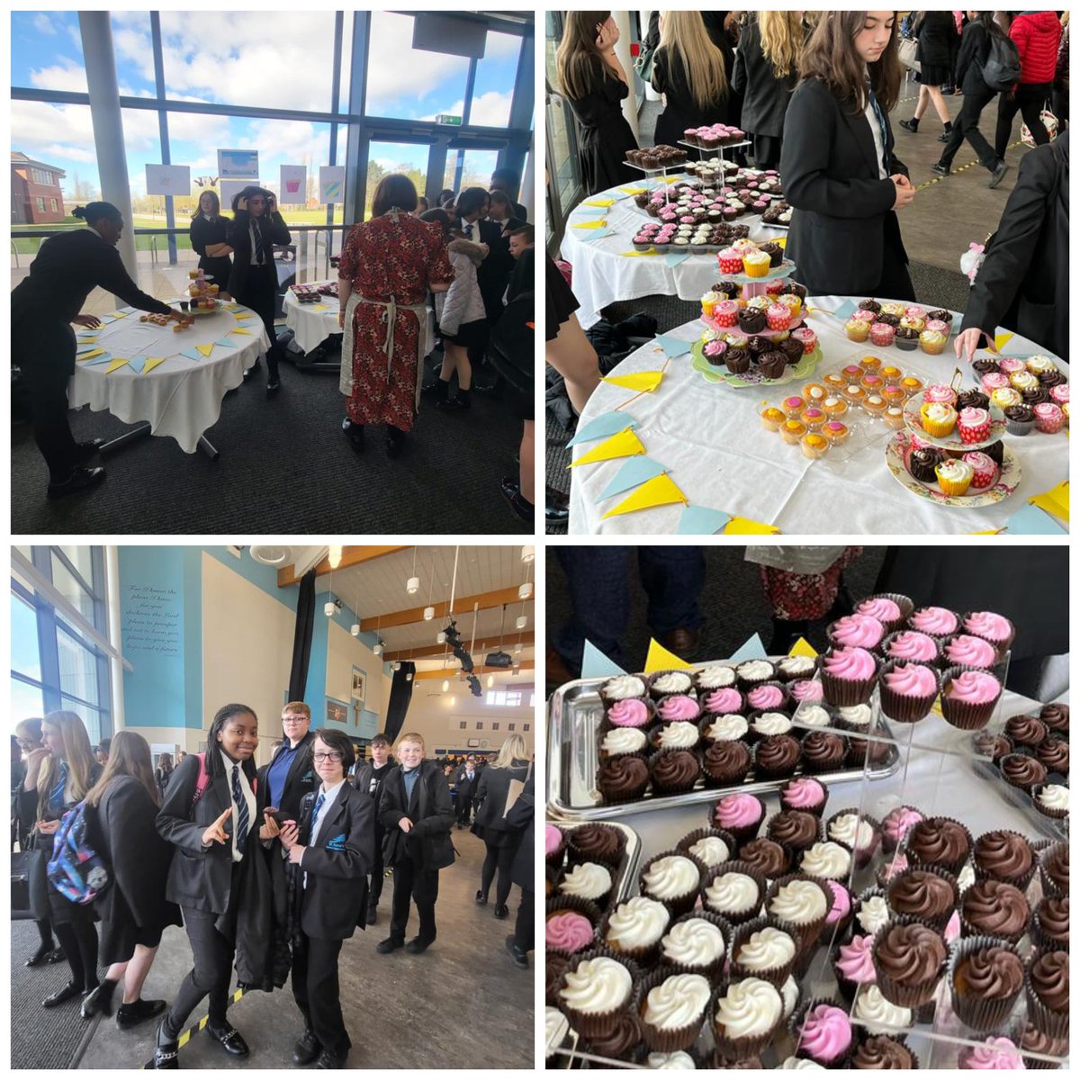 StAnnesAcademy's tweet photo. Today we hosted a cake bake sale to raise more money for Ukraine. Thanks to all those who bought cakes today 🧁 🇺🇦
@CranmerTrust #bakesale #40actsofkindness #ukraineappeal https://t.co/AbgWalpqzL https://t.co/fZJO9MCdvN