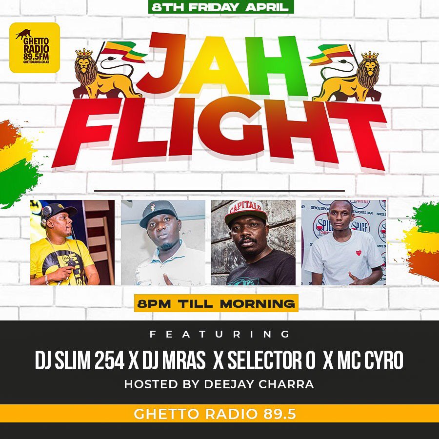 Reggae to di World till morning 
#JAHFLIGHT
#JAHMROCKDOBA 
<a href="/CharraDeejay/">Deejay Charra</a> 
<a href="/GhettoRadio895/">Ghetto Radio</a> 
<a href="/FayahMama/">Fayah Mummah Afrika(Mama Alele) ST2 💕</a> 
<a href="/jojomackenzie2/">_JOJO..H.E.R😁💋😷🍻🍷💫</a> 
<a href="/rassjonnie/">Rassjonnie</a> 
<a href="/gaucho237/">Gauchooh Austine</a>