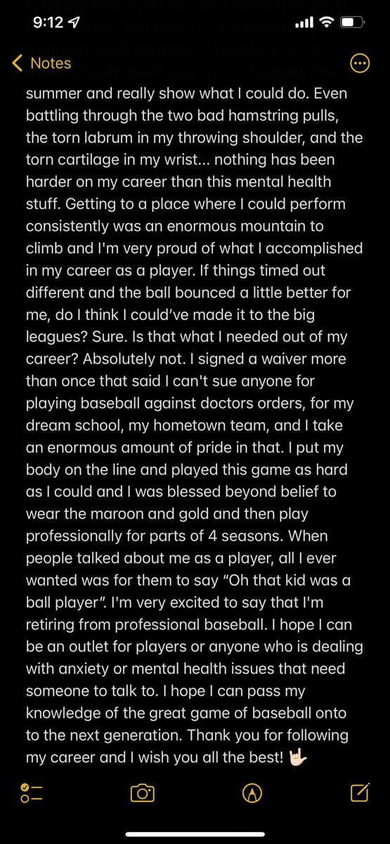AlexBoxwell's tweet image. I'm hangin 'em up. Wanted to share a small portion of my story in hopes it can help others that are struggling on the field or off it, you're not alone. #retired #mentalhealth