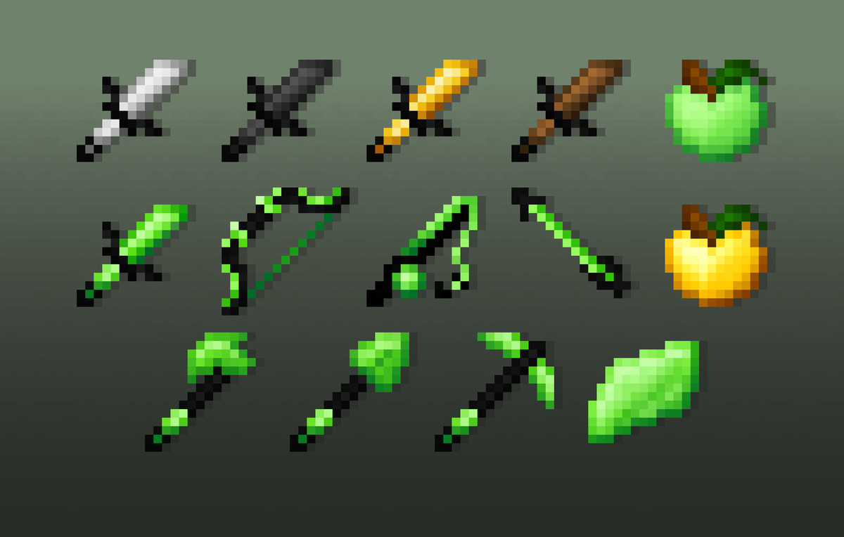 Some Updates on the green pack!

Rt and like for the release! :D

#pixelart #minecraft #texturepack