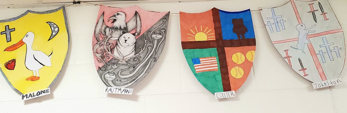 SMMHSEagles's tweet photo. Loved seeing some of these shields displayed at last night's #SignalShowcase 🛡🔰 #SMMHSsoars https://t.co/81TaGAEBTp