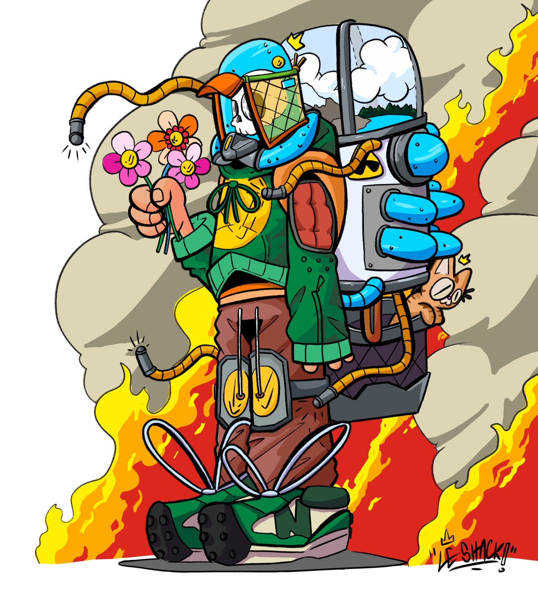 Death holds onto Life. 💀🌻