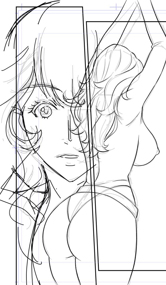 眠れなかったので下絵作業 