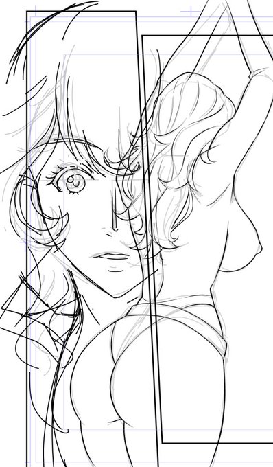 眠れなかったので下絵作業 